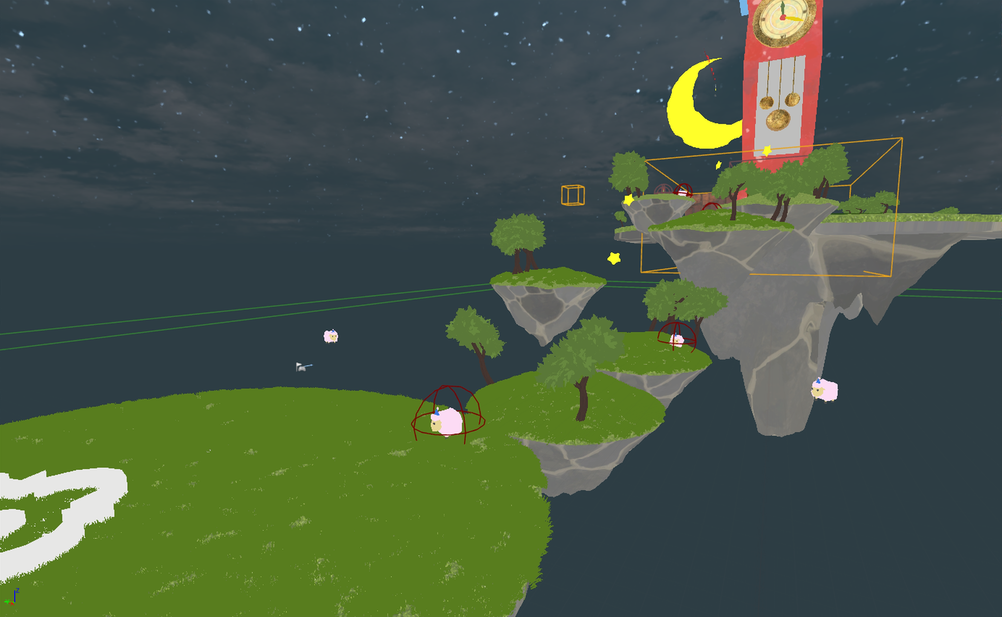 Hub Level capture showing optimized foliage