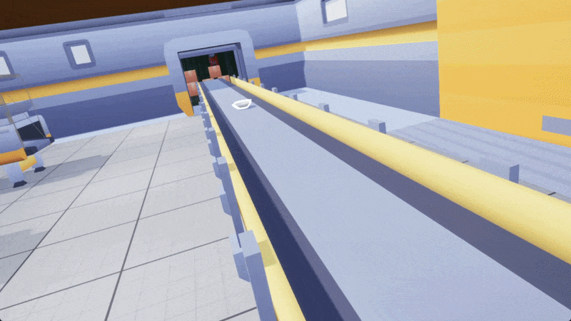 VR Conveyor and Teleportation Gameplay