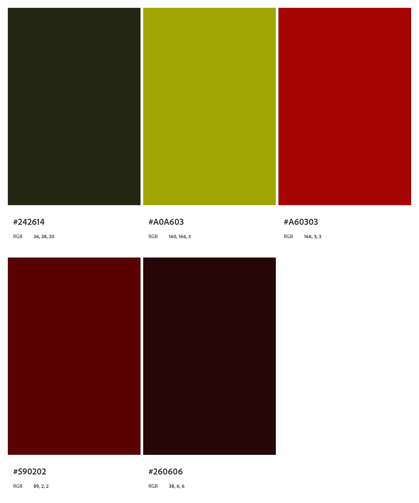 Alan Wake 2 Color Palette